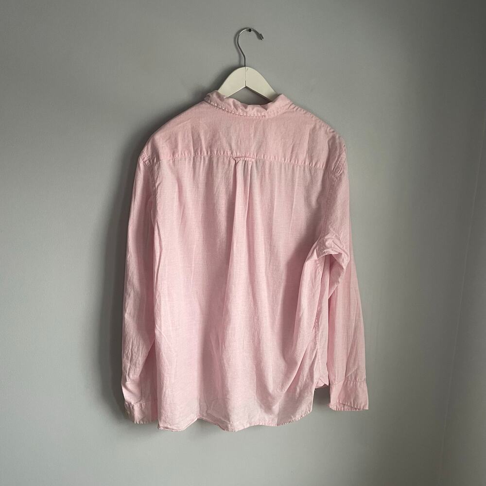 Men's H&M Pink Button Down Shirt 100% Cotton Regular Fit Size Large - Picture 3 of 8